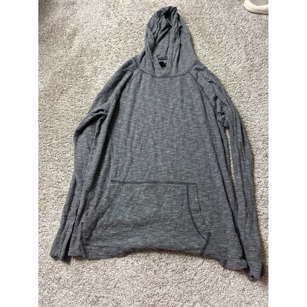 Gap Mens Grey Heather End On End Hoodie Cotton Pullover L S/560269-01